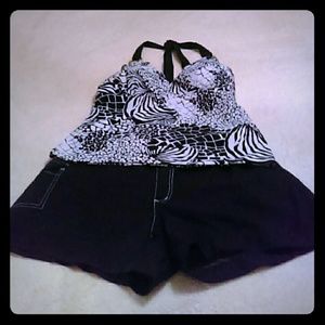 Two piece halter Catalina swim suit